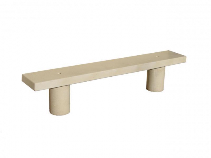 Banquette béton blanc naturel Xénon